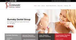 Desktop Screenshot of burnabydentalgroup.com